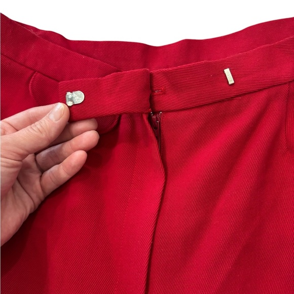 Vintage Lauren Ralph Lauren red fully lined worsted wool dress pants size 10 - Picture 5 of 15